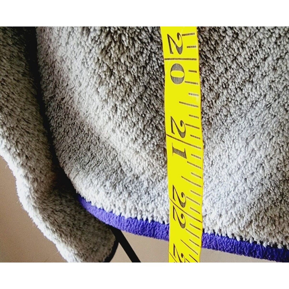 Patagonia Synchilla Pullover Snap T Fleece Jacket Mens Size M Gray Purple a - Picture 6 of 7